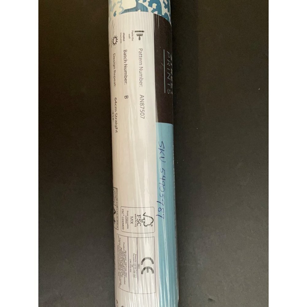 Anthropologie Joy De Vie Blue Toile Wallpaper NEW Roll - Picture 9 of 11